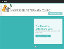 Tablet Screenshot of hiawasseevet.com